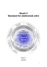 Kravspesifikasjon NOARK 5 - Arkivverket