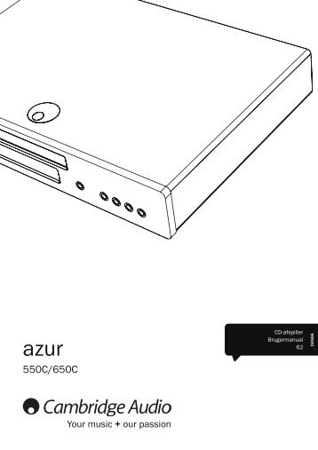 AP238034 Azur 550-650C User's Manual - 07 ... - Cambridge Audio