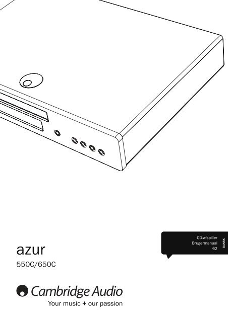 AP238034 Azur 550-650C User's Manual - 07 ... - Cambridge Audio