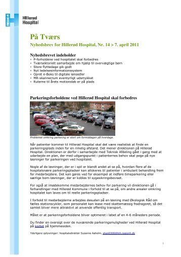 På Tværs 14_070411.pdf - Nordsjællands Hospital