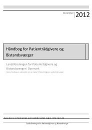 Håndbog for Patientrådgivere og Bistandsværger - Landsforeningen ...