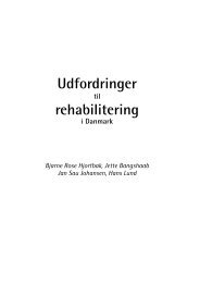 Udfordringer rehabilitering - Rehabiliteringsforum Danmark