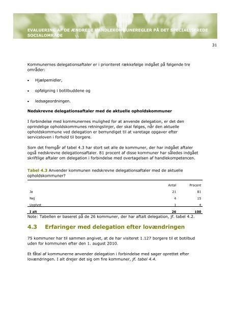 Evaluering af de ændrede handlekommuneregler ... - Ankestyrelsen