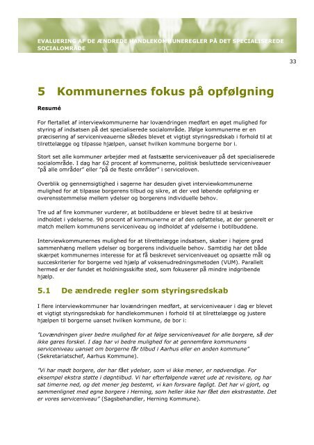 Evaluering af de ændrede handlekommuneregler ... - Ankestyrelsen