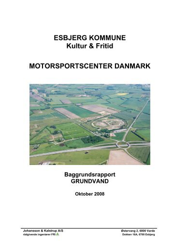 Baggrundsrapport Grundvand, Oktober 2008 - Esbjerg Kommune