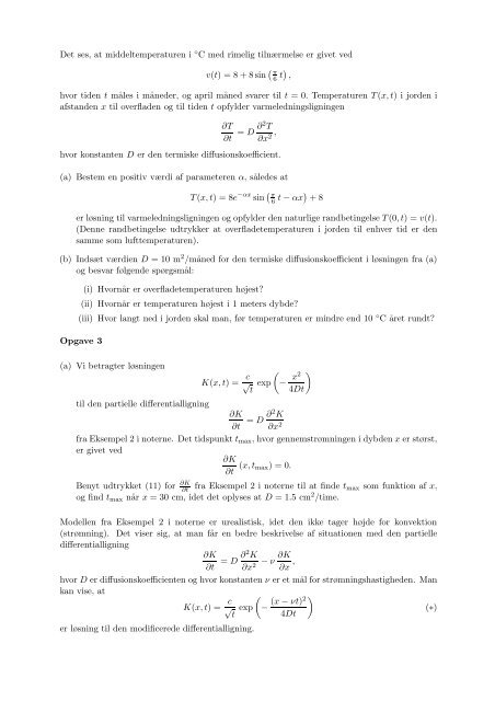 Temaopgave 4: Partielle differentialligninger