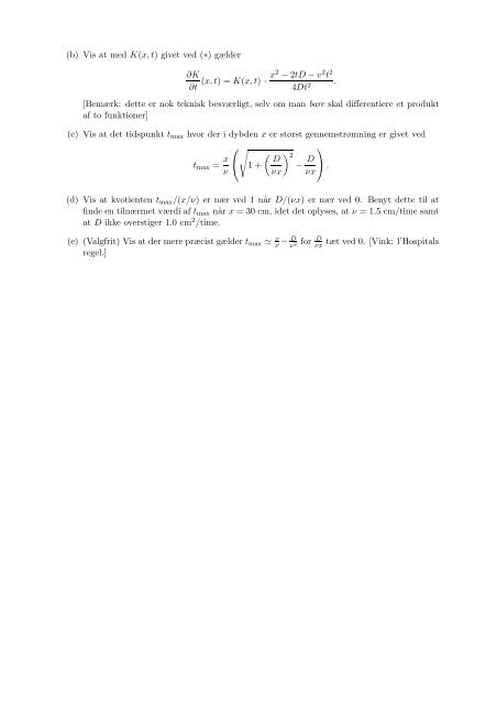 Temaopgave 4: Partielle differentialligninger