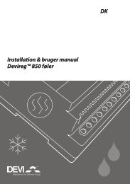 Installation & bruger manual Devireg™ 850 føler DK