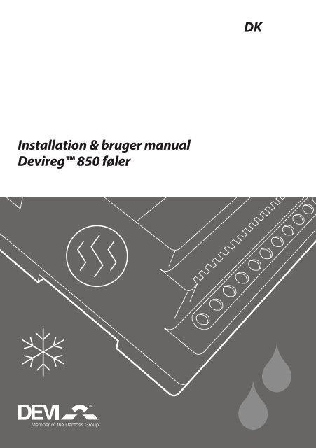 Installation & bruger manual Devireg™ 850 føler DK