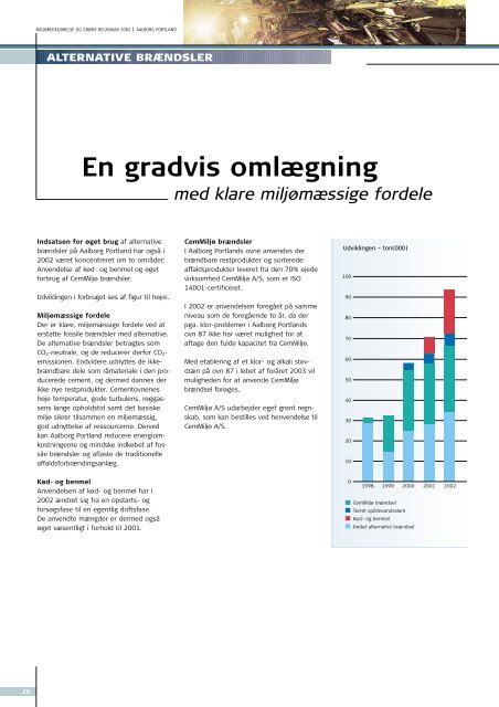 Miljøredegørelse og Grønt Regnskab 2002 - Aalborg Portland