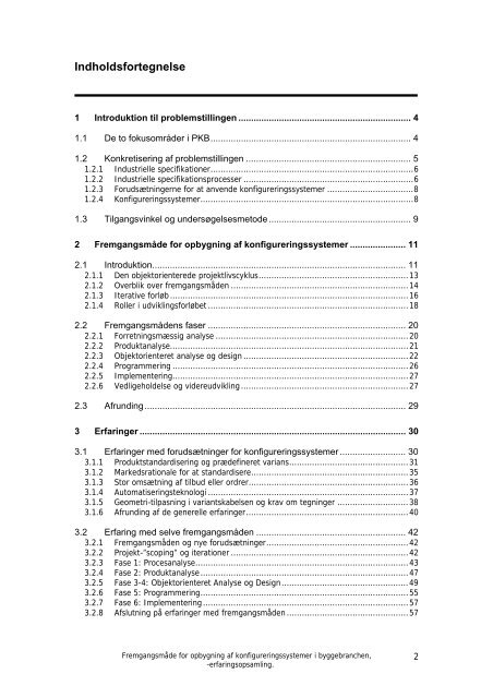 Fremgangsmåde for opbygning af konfigureringssystemer i ...