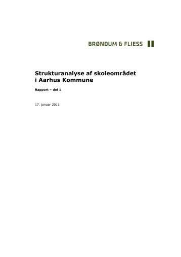 Aarhus Kommune - Skoleanalyse - Aarhus.dk