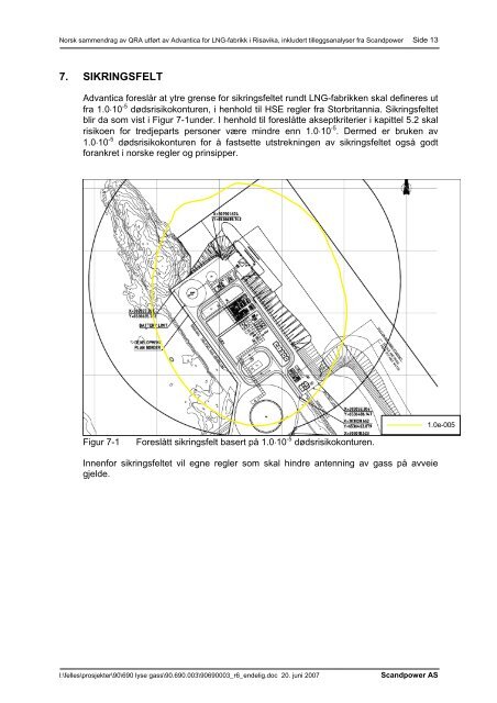Norsk sammendrag av QRA utført av Advantica for LNG ... - Lyse