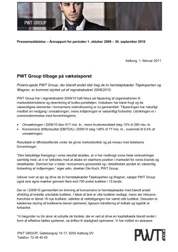 PWT Group tilbage på vækstsporet - Polarisequity.dk