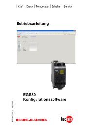 Konfigurationssoftware - Tecsis GmbH