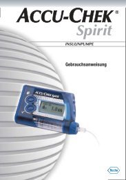 Accu-Chek Spirit Gebrauchsanweisung - PDF-Dokument