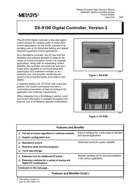 DX-9100 Digital Controller, Version 2 - Technoprocess