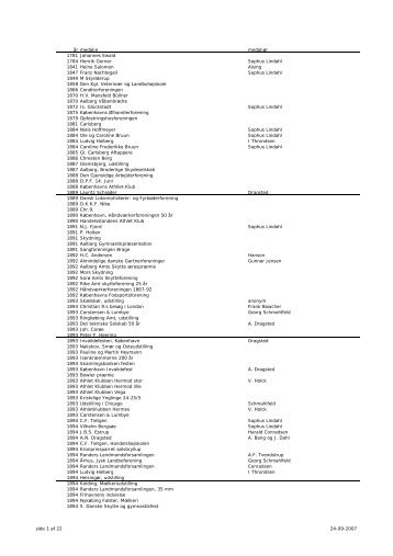 DNF liste 09.2007 hjs - Dansk Numismatisk Forening