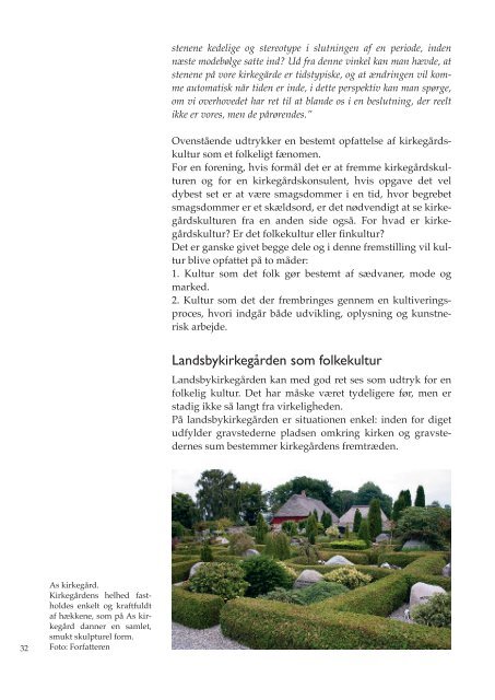 Kirkegårdskultur 2005 - Foreningen for Kirkegårdskultur