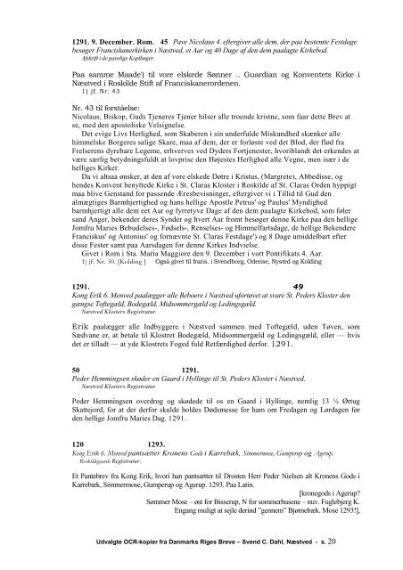 DRB = Danmarks Riges Breve 1135-1412 - Svend C. Dahls ...