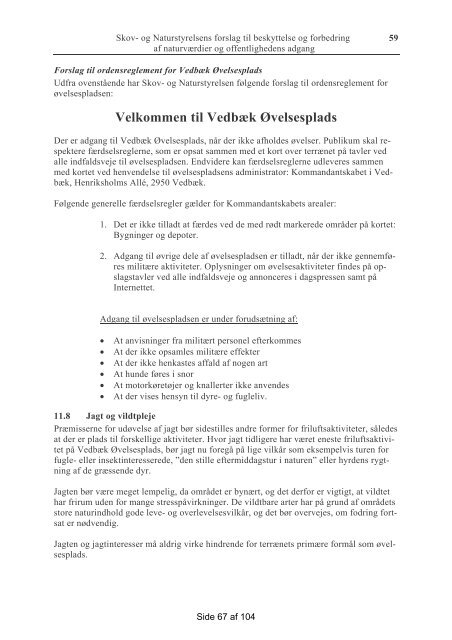 Udbudsmateriale for Kommandantskabet Vedbæk Henriksholms ...