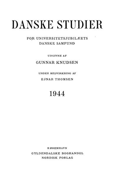 Danske Studier 1944