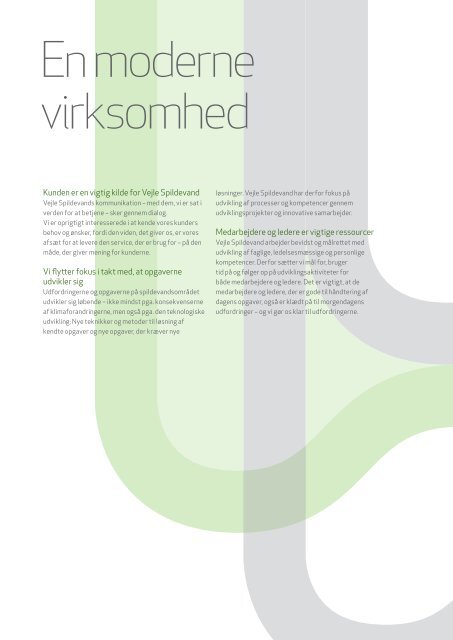 "Virksomhedsplan 2011". - Vejle Spildevand