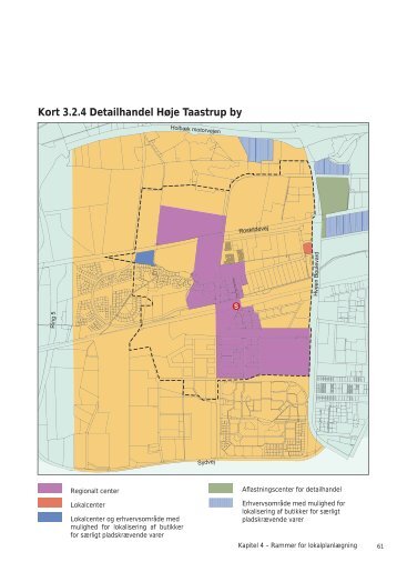 Kort 3.2.4 Detailhandel Høje Taastrup by - Høje-Taastrup Kommune