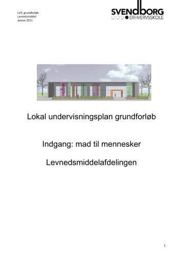 Lokal undervisningsplan grundforløb LM - Svendborg Erhvervsskole