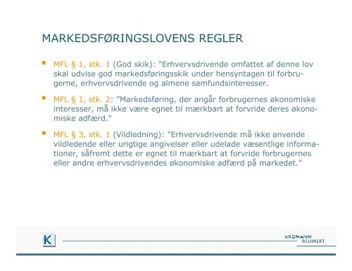 Prismarkedsføring og nyheder inden for markedsføringsrettten