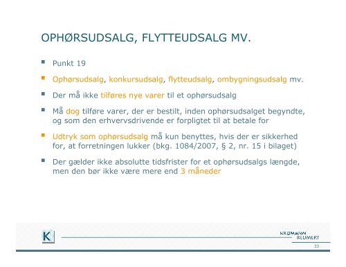 Prismarkedsføring og nyheder inden for markedsføringsrettten