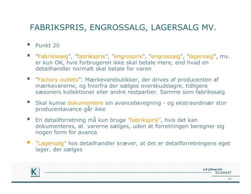 Prismarkedsføring og nyheder inden for markedsføringsrettten