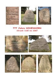 222 Jahre Ortsteil Drumshorn - Amt Hohe Elbgeest