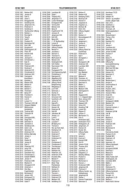 og telefonbog for Ulfborg-Vemb og omegn