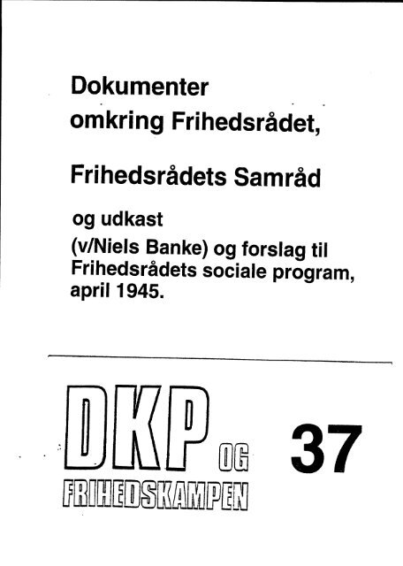 DKP og Frihedskampen Bind 37