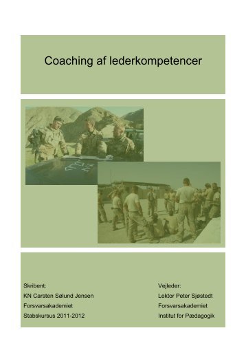 Coaching af lederkompetencer - Forsvarsakademiet