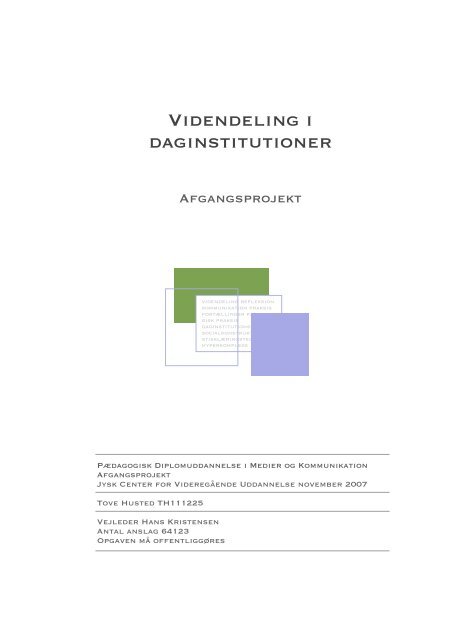 Videndeling i daginstitutioner - Synkomm