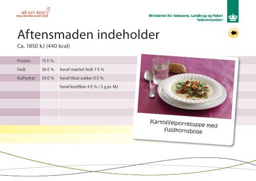 Forslag til dagens måltider - Altomkost.dk