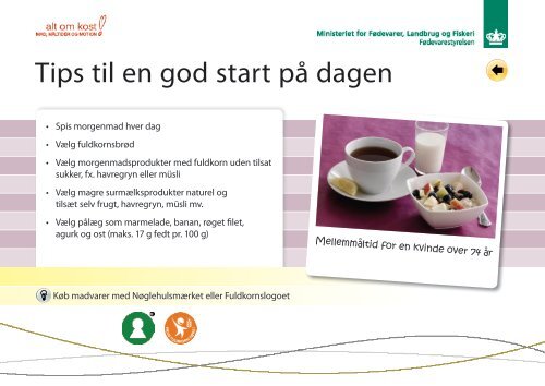 Forslag til dagens måltider - Altomkost.dk