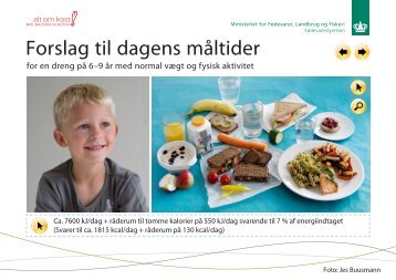 Forslag til dagens måltider - Alt om kost