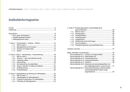 AlmenVejledning A4: Den boligsociale helhedsplan - AlmenNet