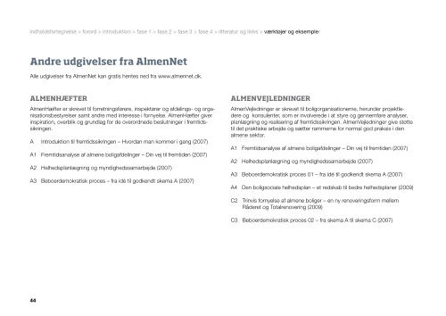 AlmenVejledning A4: Den boligsociale helhedsplan - AlmenNet