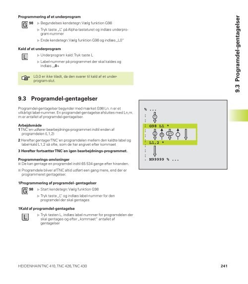 TNC 410 TNC 426 TNC 430 - heidenhain