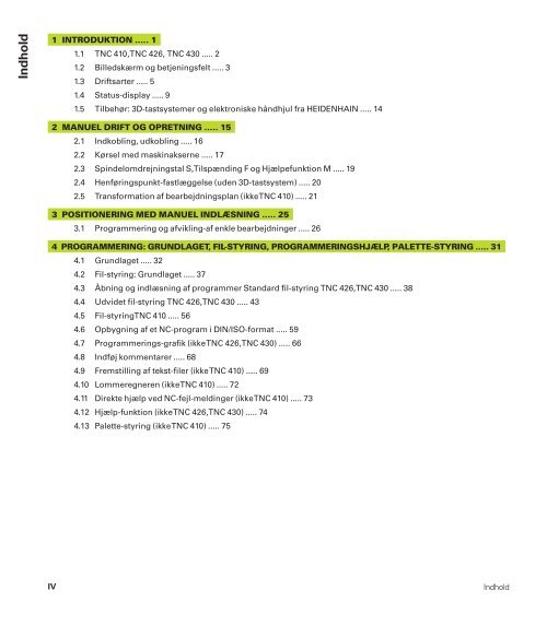 TNC 410 TNC 426 TNC 430 - heidenhain