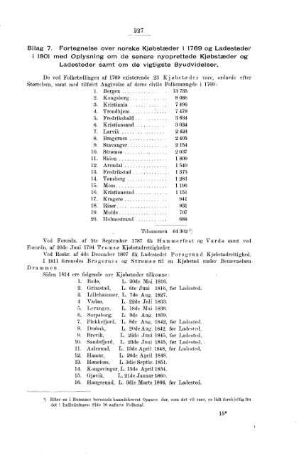 Oversigt over de vigtigste Resultater af de statistiske Tabeller ...