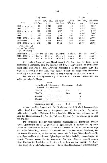 Oversigt over de vigtigste Resultater af de statistiske Tabeller ...