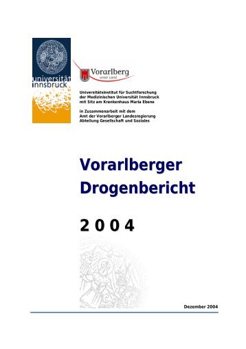 Vorarlberger Drogenbericht 2 0 0 4