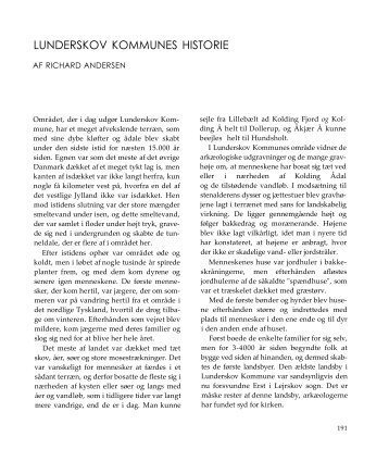 LUNDERSKOV KOMMUNES HISTORIE - Kolding Kommune