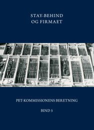STAY-BEHIND OG FIRMAET - PET-kommissions beretning