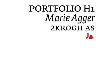 H1 - Portfolio Marie Agger